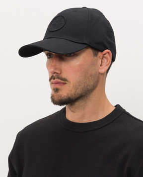 Stone Island Черная кепка с вышивкой L2S159100013S0248