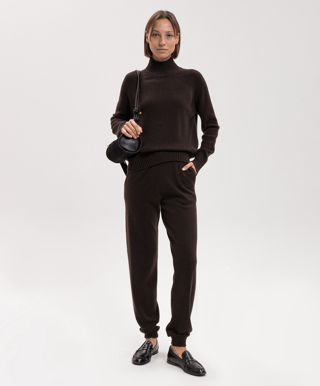 Allude Коричневий светр з вовни та кашеміру 26517104 зображення 2