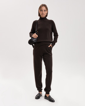 Allude Коричневий светр з вовни та кашеміру 26517104