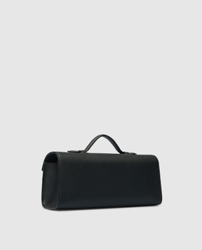 Savette Черный кожаный клатч Symmetry H01426