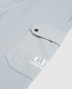 C.P. Company Детские голубые джогеры с принтом логотипа CUP01BLCC021014