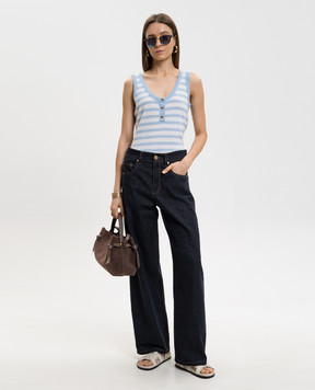 Allude Топ из шерсти и кашемира в полоску 26217082