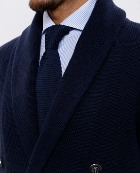 Brunello Cucinelli Синя краватка із шовку MM8880018