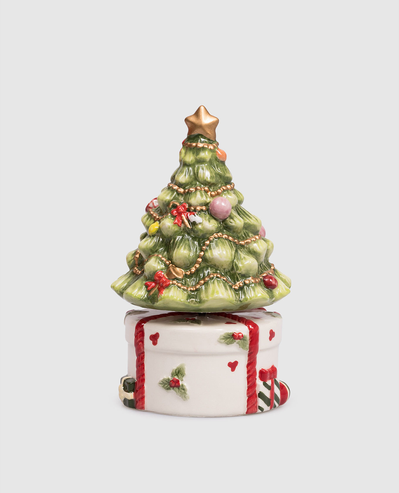 

Декоративная рождественская музыкальная статуэтка в виде елки, Зеленый, Декор