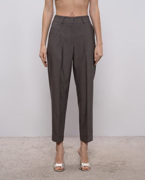 Peserico Сірі штани з відворотами A0458701941