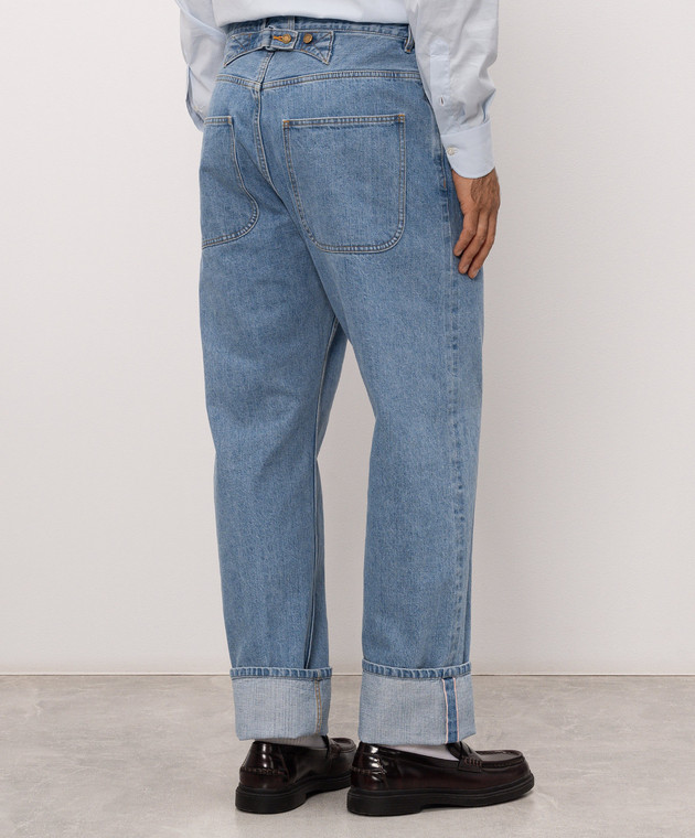 Thom Browne Голубые джинсы MTU345SF1215 изображение 4