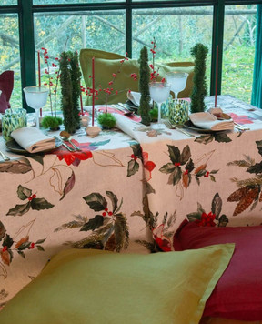 TESSITURA TOSCANA TELERIE Белое кухонное полотенце ETOILE из льна NC250026020067