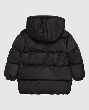 Off-White Детская черная куртка с логотипом 44GEJ001F5F001