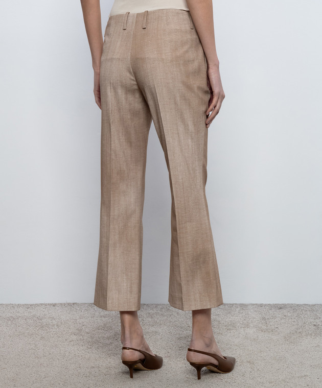 Ermanno Scervino Бежевые брюки клеш D486P712EMY изображение 4