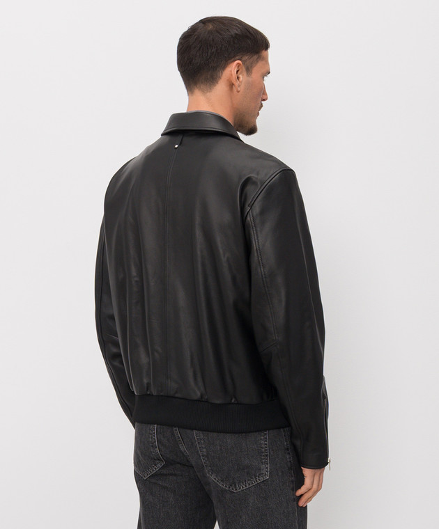 Mackage Черная кожаная куртка JAKARI JAKARI изображение 4
