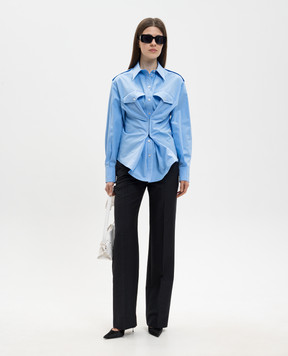 Alexander McQueen Блакитна сорочка 866960QAABT