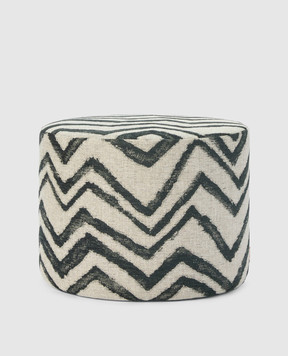 Missoni Home Бежевий пуф Graffiti у візерунок 1E4LV00029