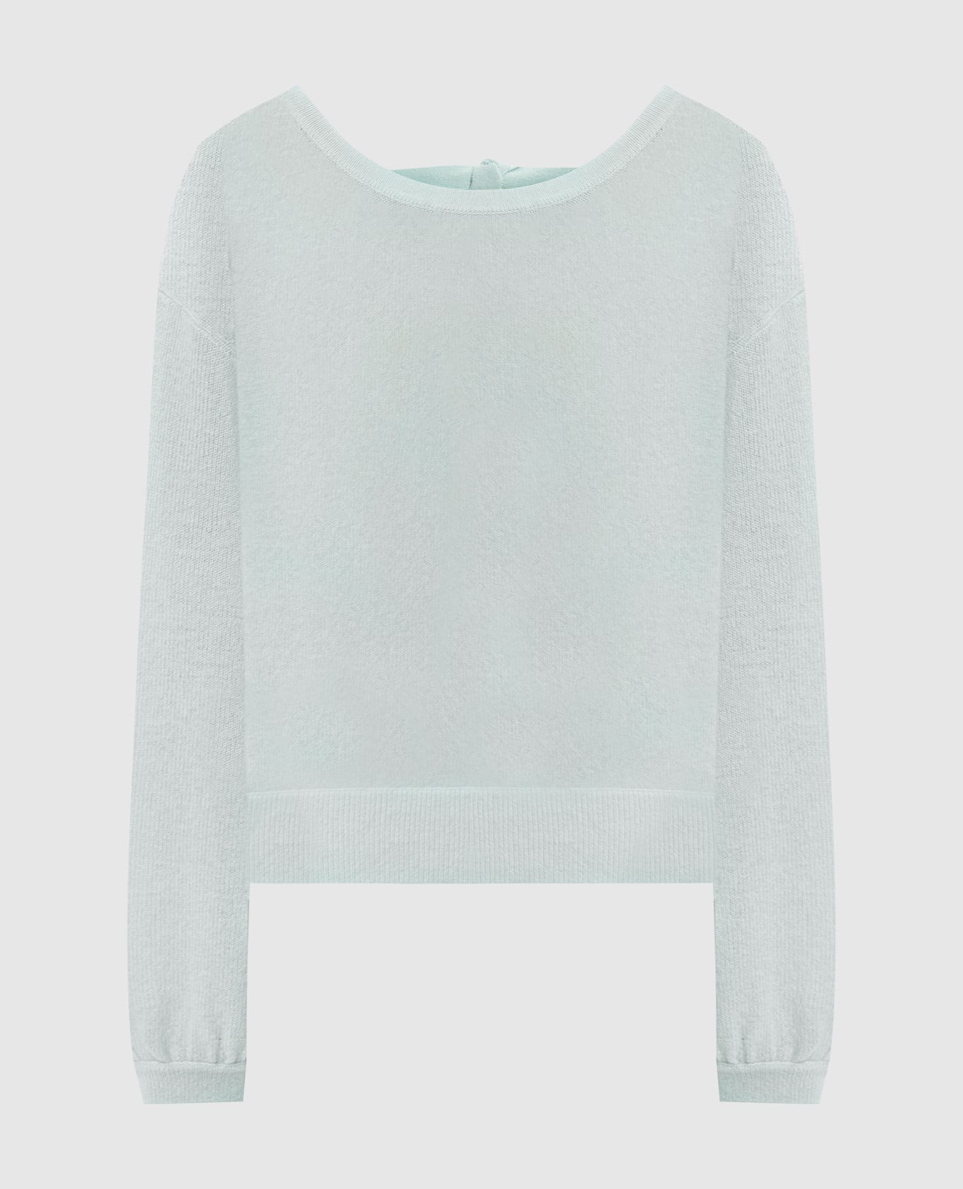 Зеленый джемпер из кашемира