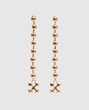 Off-White Золотые серьги с логотипом Arrow OWOD2A0C99MET001