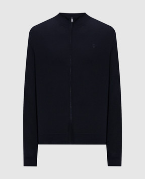 Trussardi Синий кардиган с вышивкой эмблемы M0188000085NMK603K01