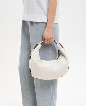 Peserico Сумка-хобо цвета айвори S38384C0CC832