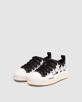 AMIRI Чорні кеди STARS COURT з глітером AWFOSR1106