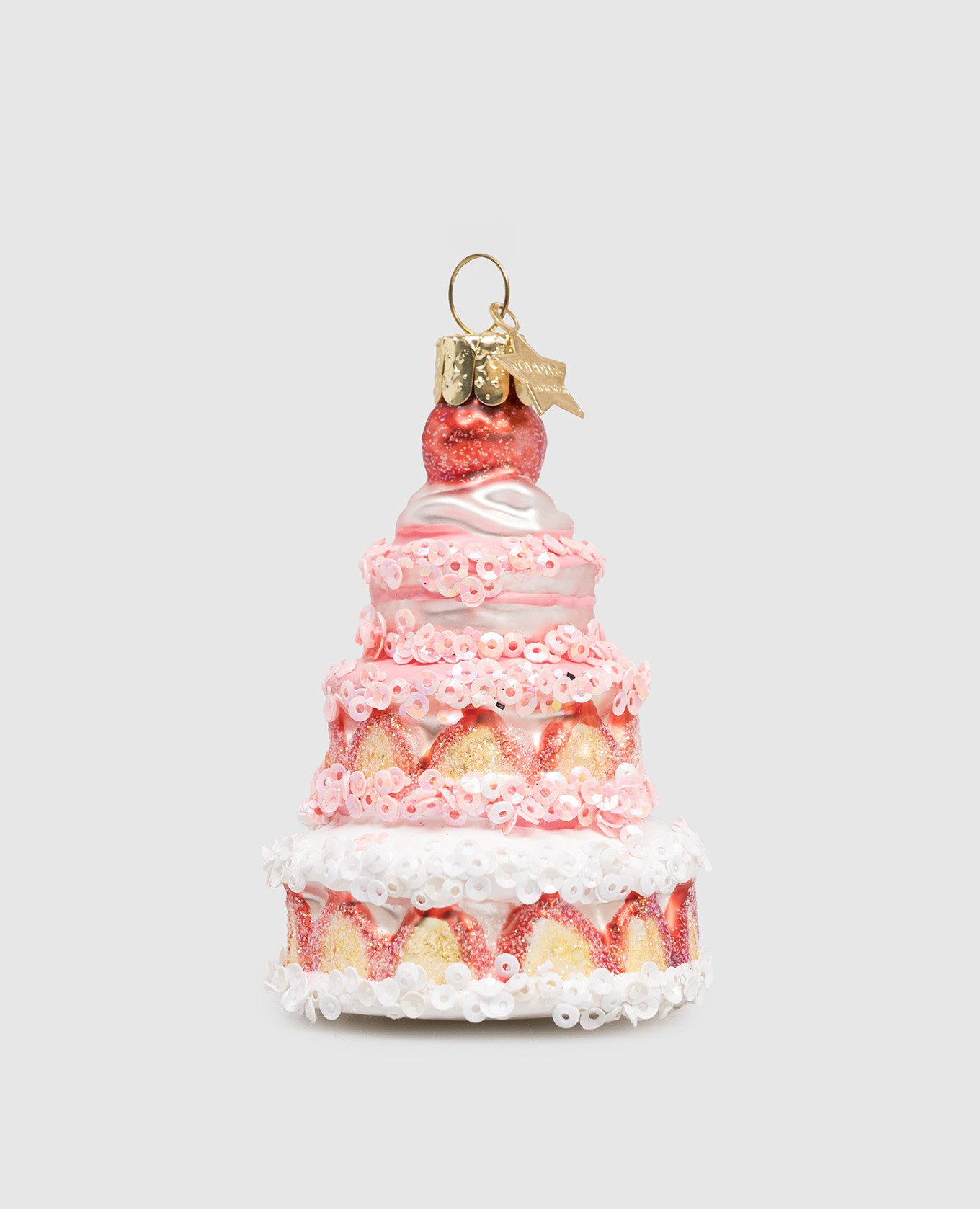 

Елочная игрушка Strawberry Cake, Розовый, Елочные украшения