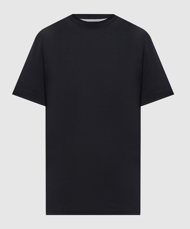 Canali Синя футболка прямого крою MJ02451T0965