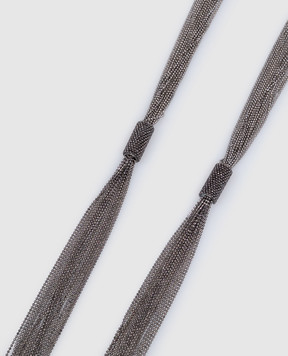 Peserico Серые бусы с цепочкой мониль A35526C0CC912