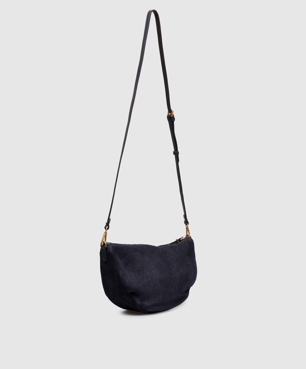 Gianni Chiarini Синяя замшевая сумка кросс-боди Cleo BS12690CMPL изображение 3