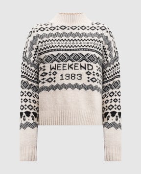 Max Mara Weekend Бежевий светр BRIOSO з вовною BRIOSO1234