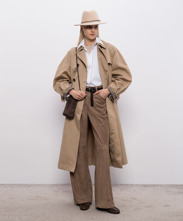 Brunello Cucinelli Бежевый топ с цепочкой мониль MPTC8BJ310 изображение 2