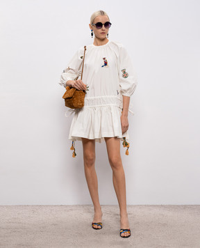 Alemais Біла сукня Carmine з вишивкою 6411D