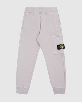 Stone Island Дитячі сірі джогери з патчем логотипа L2S166200002S0A2028