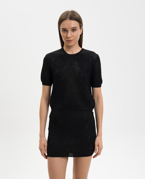 AMIRI Чорний топ у візерунок AWTOKN1032