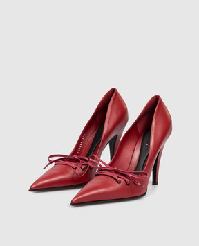Alexander McQueen Красные кожаные туфли 848266WHABY