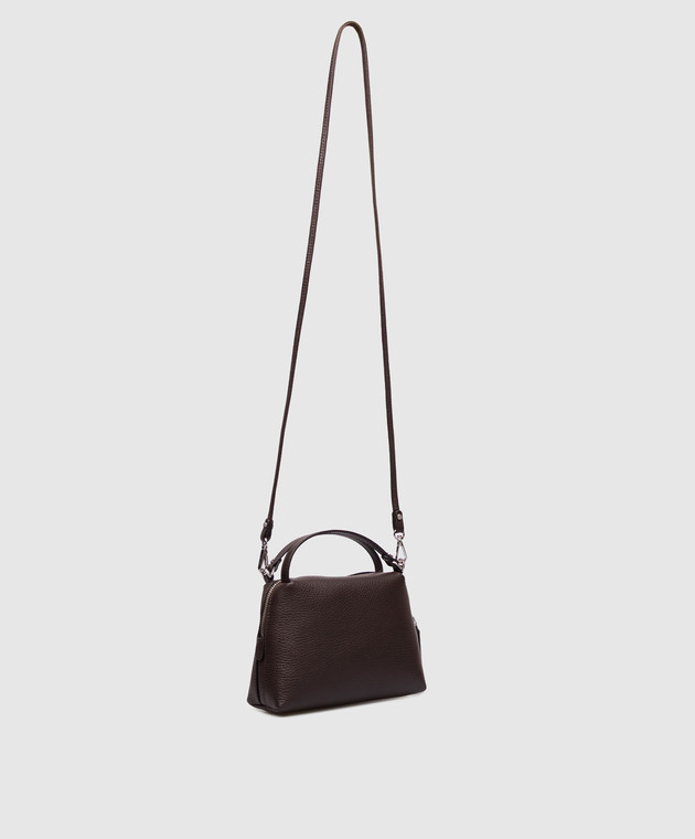 Gianni Chiarini Коричневая кожаная сумка Alifa BS8145COMMGRN изображение 3