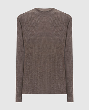 LISA YANG Коричневий топ Davina з кашеміру 2026005