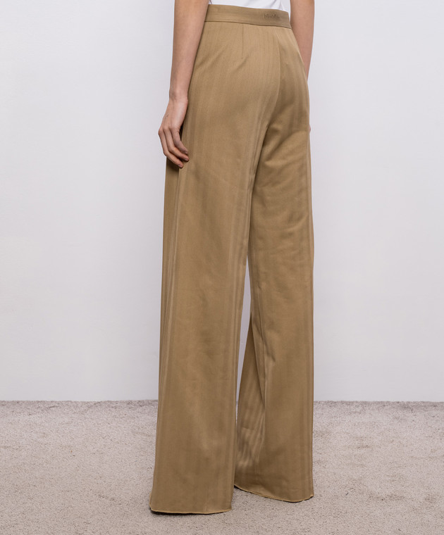 Max Mara Коричневі штани у візерунок MXMOLIATO зображення 4