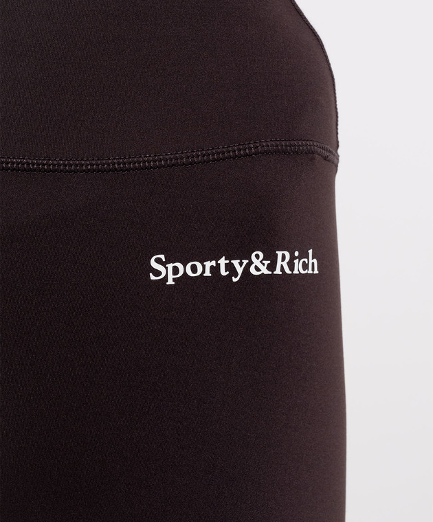 Sporty & Rich Коричневые шорты Serif SH058711300BR29 изображение 5