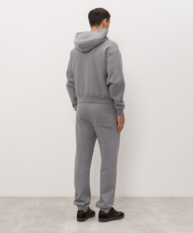 Sporty & Rich Сірий утеплений спортивний костюм ST10284300GY34PA087843 зображення 4