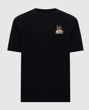 Off-White Чорна футболка Building Arrow 44MAA027F5J002