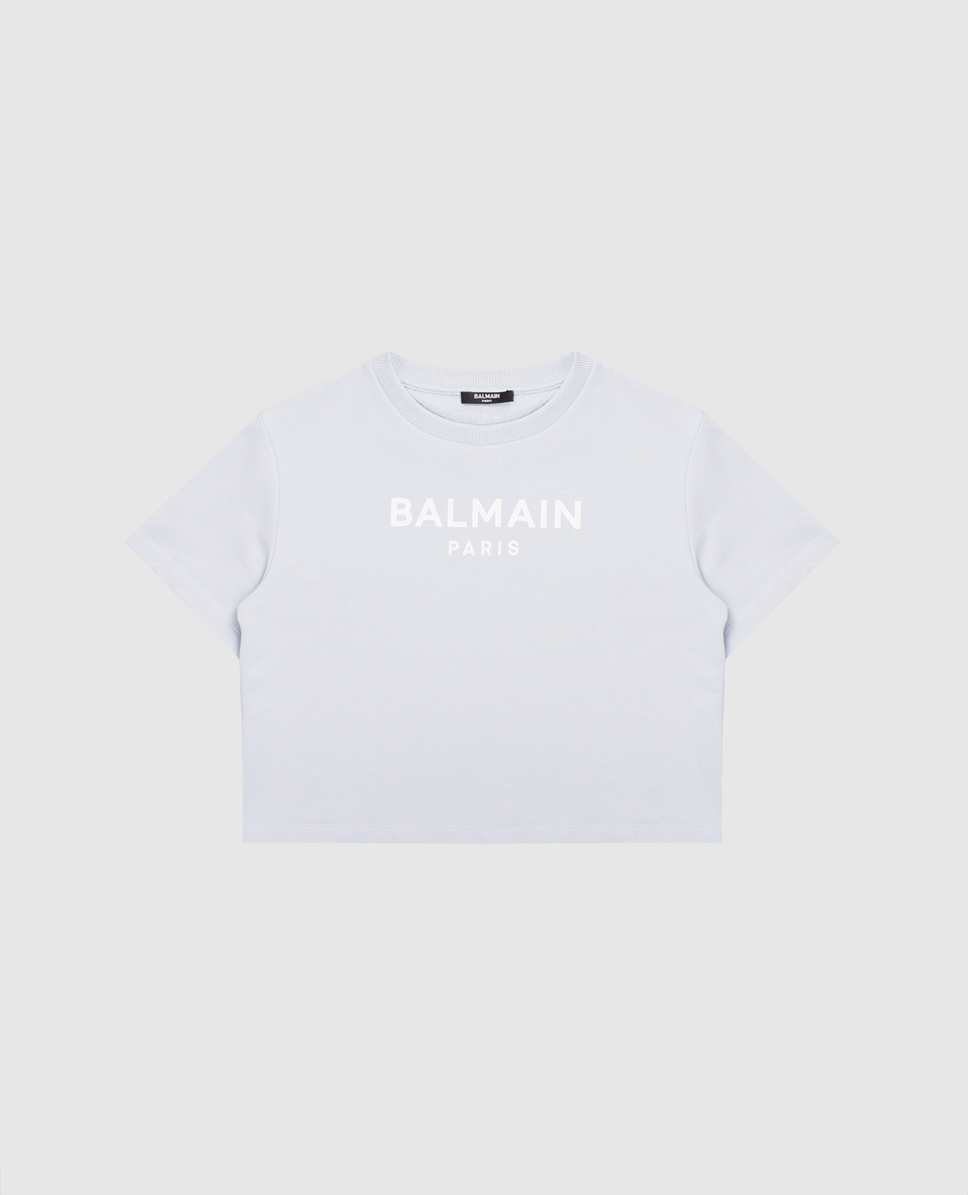 

Детская голубая футболка с логотипом, Голубой, Футболки