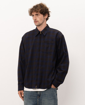 Vetements Куртка в стилі сорочки в клітинку MH27SH061BC