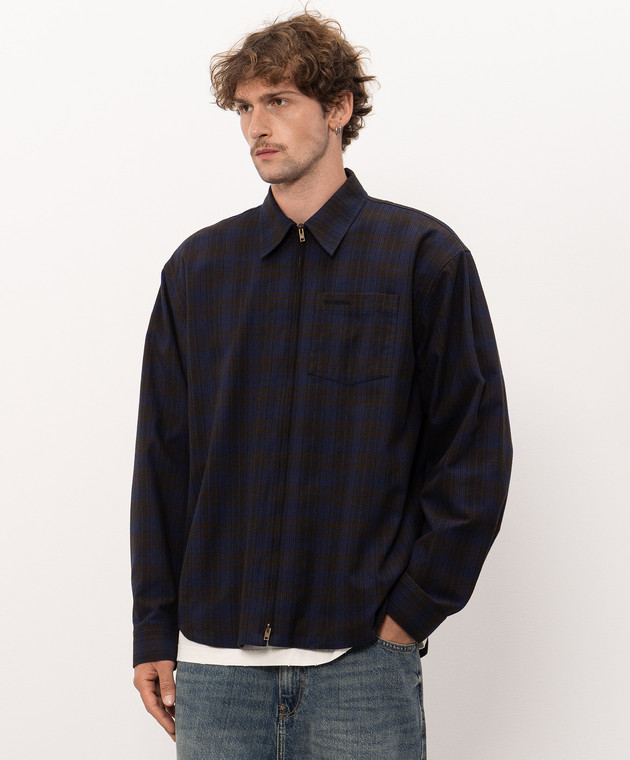 Vetements Куртка в стиле рубашки в клеточку MH27SH061BC изображение 3