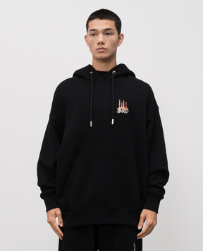 Off-White Чорне худі Building Arrow 44MBB085F5F002