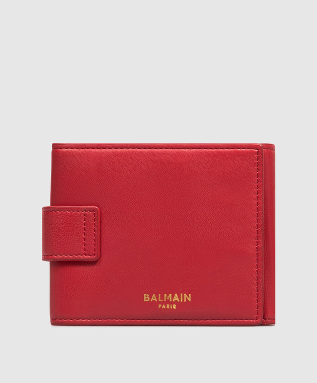 Balmain Красный кожаный портмоне Pulse Trifold HN1NE276LNSA изображение 2