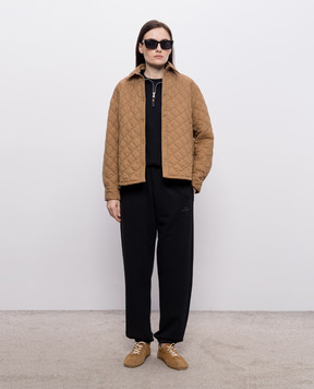 Herno Коричнева стьобана куртка GI000351D12456Z