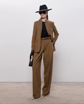 Max Mara Черный лонгслив VICINI из шерсти MXMVICINI