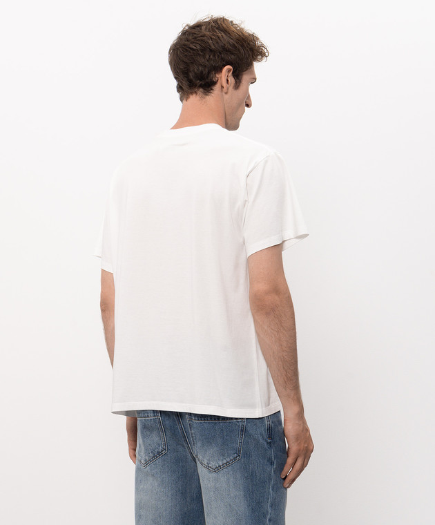 Maison Margiela MM6 Белая футболка с принтом логотипа SH2GC0048M20048 изображение 4