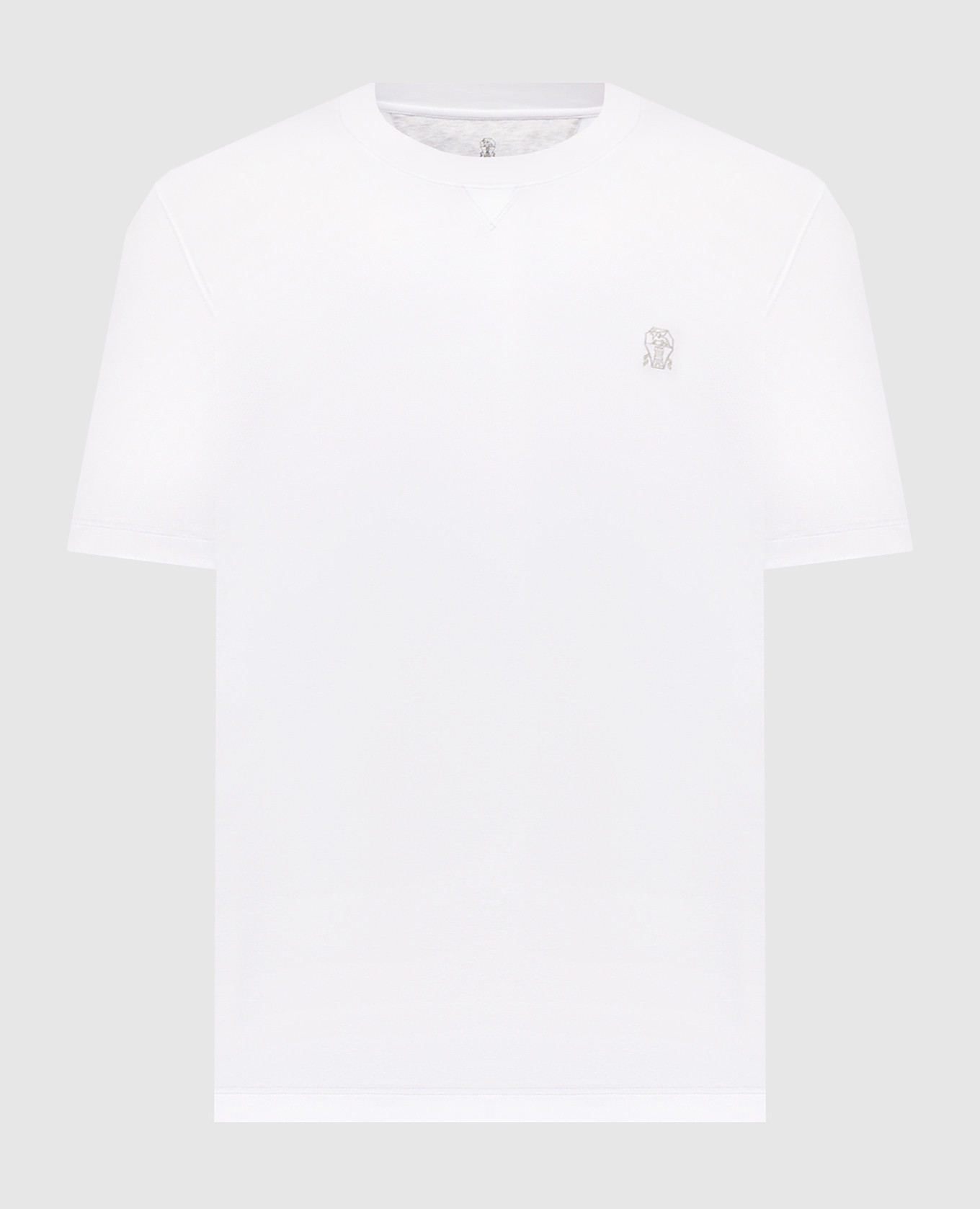 Белая футболка с эмблемой