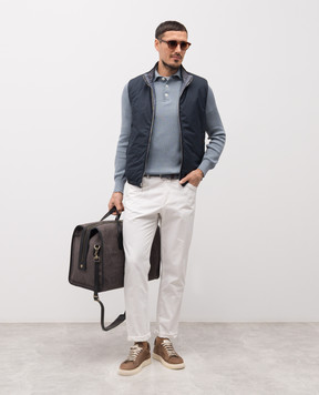 MooRER Синій двосторонній жилет FIORESI FIORESIWK