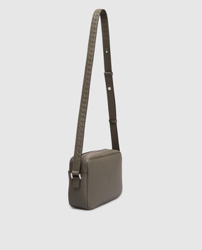 Serapian Кожаная сумка EAST WEST цвета хаки SRCMOMML735925A042