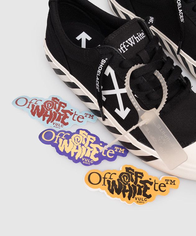 Off-White Чорні кросівки Vulcanized Undercut OMIA2APC99FAB001 зображення 5