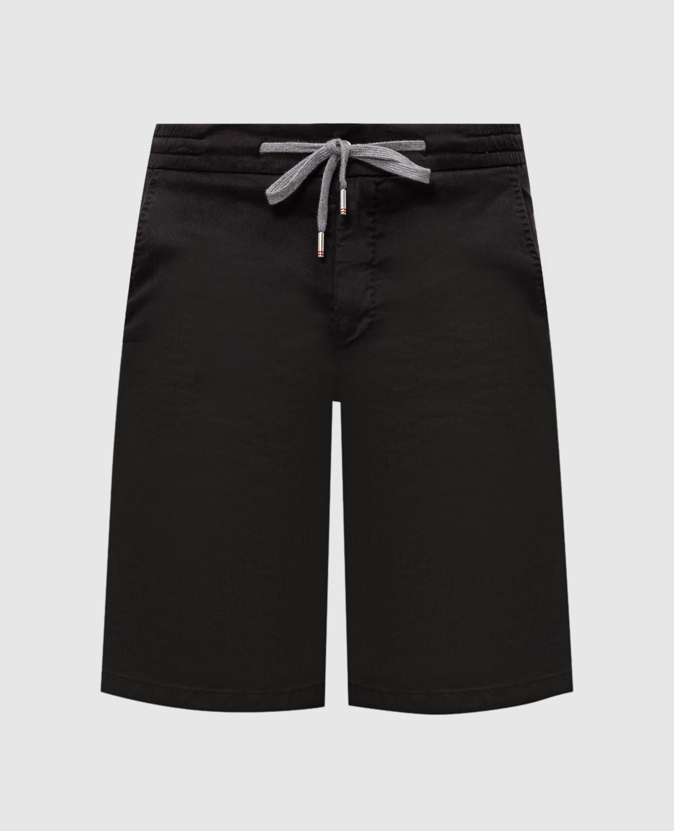 Черные шорты с льном